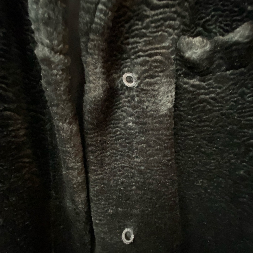 🖤Express • VINTAGE • black faux fur coat • M • EUC - Picture 3 of 7